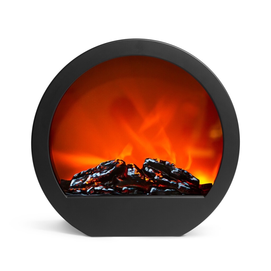 LED Joulukoriste 7xLED/230V/4xAA takka