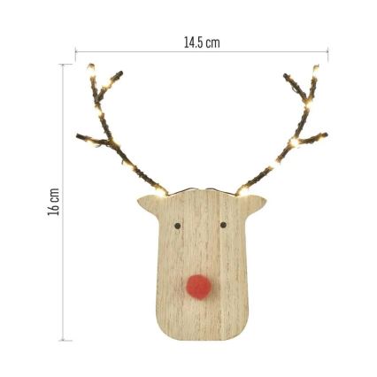 LED joulukoriste 8xLED/2xAAA poro