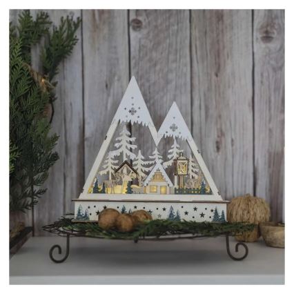 LED-joulukoriste LED/0,6W/2xAA joulumaisema