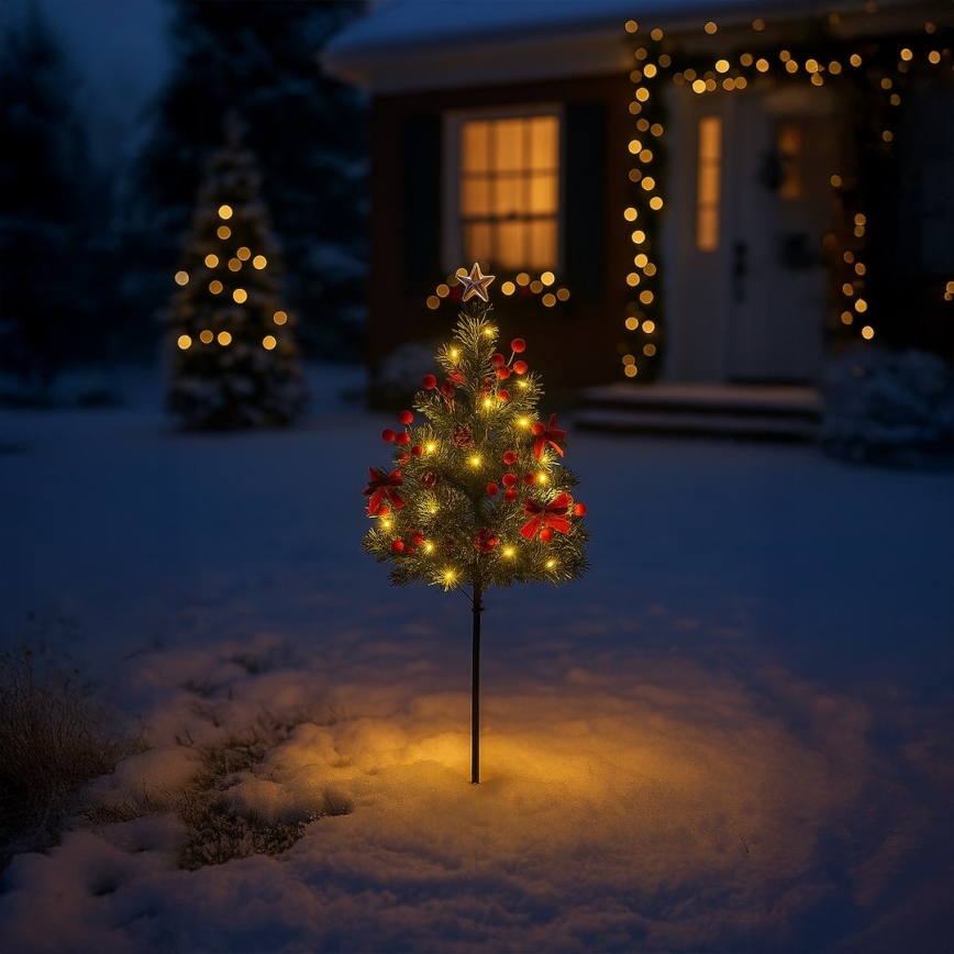 LED joulukoriste LED/1W/230V 75 cm IP44 vihreä