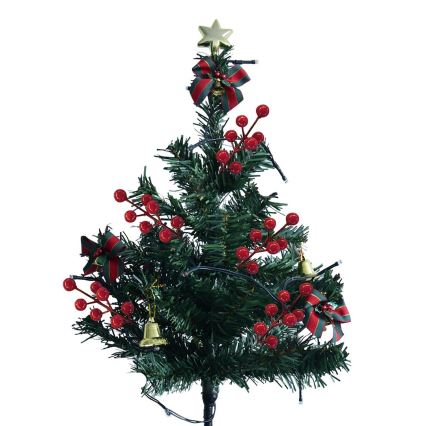 LED joulukoriste LED/1W/230V 75 cm IP44 vihreä