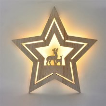 LED-joulukoriste LED/2xAA tähti