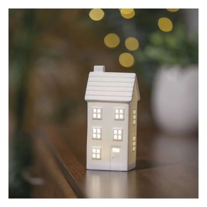 LED joulukoriste LED/CR2032 talo