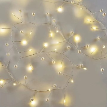 LED-jouluköynnös 40xLED/3xAA 1,5 m lämmin valkoinen