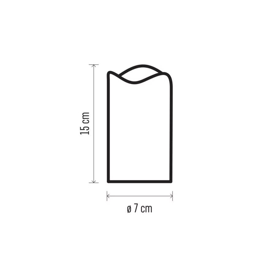 LED joulukynttilä LED/3xAAA lumihiutaleet kylmän valkoiset