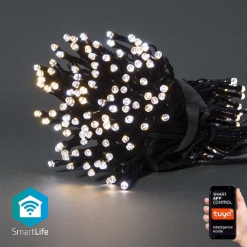 LED-jouluvaloketju 100xLED/8 toimintoa 15m IP65 Wi-Fi Tuya