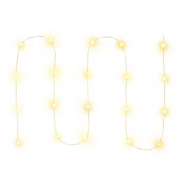 LED-jouluvaloketju 20xLED/2xAA 2,3 m lämmin valkoinen