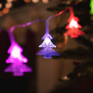 LED Jouluvaloketju 20xLED/3xAA 2,3m monivärinen