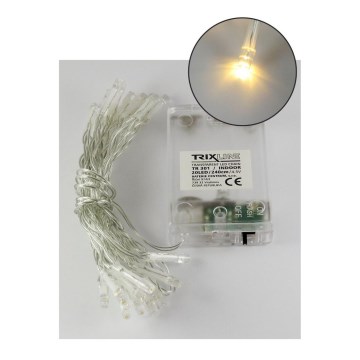 LED-jouluvalosarja 20 LEDiä / 2 toimintoa, 2,4 m, lämmin valkoinen