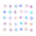 LED-jouluvalosarja 30xLED/2xAA 3,3m monivärinen