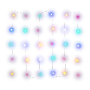 LED-jouluvalosarja 30xLED/2xAA 3,3m monivärinen