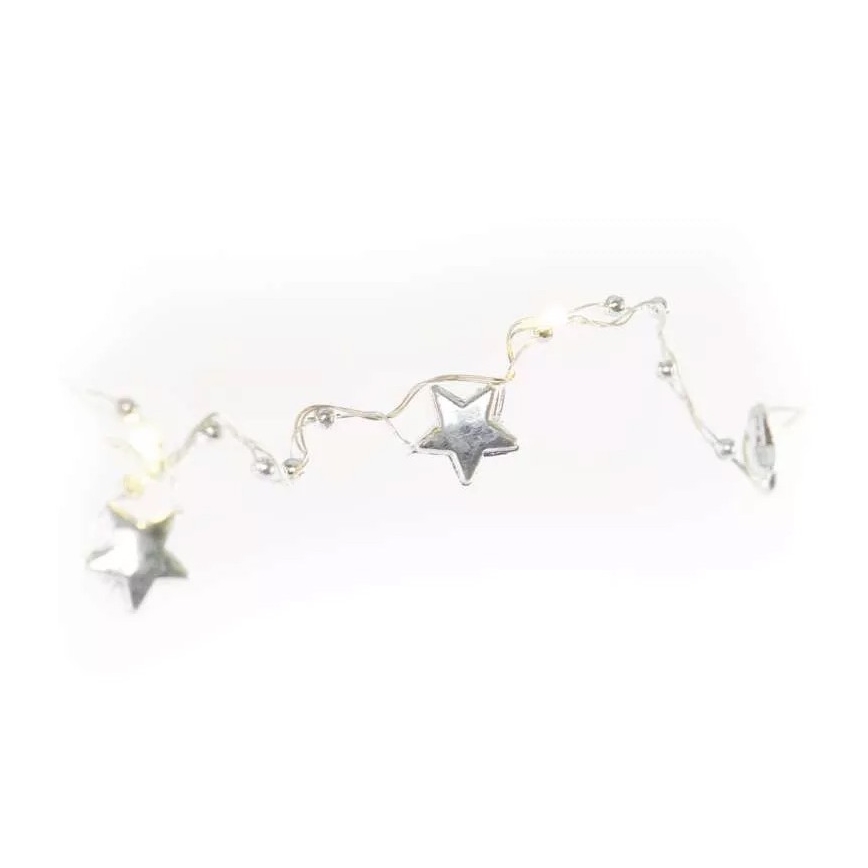 LED jouluvalot 20xLED/2xAA 2,2 m lämmin valkoinen