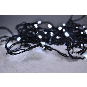 LED jouluvalot 50xLED/8 toimintoa 8m IP44 viileä valkoinen