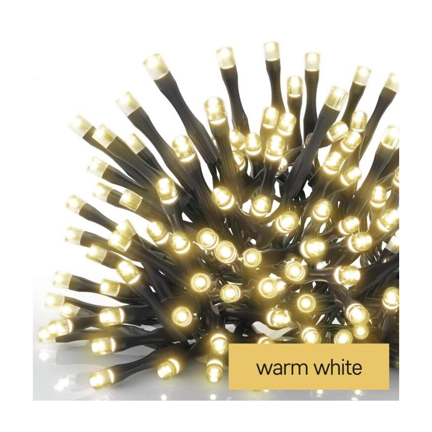 LED -jouluvalot ulos 40xLED/3,3m IP44 lämmin valkoinen