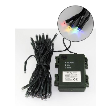 LED jouluvalot ulos 50xLED/2 toimintoa 5,4m IP44 monivärinen