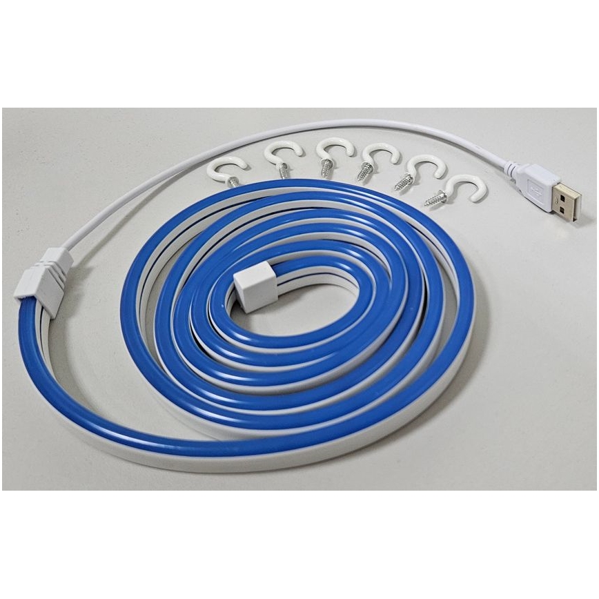 LED Joustava nauha NEON LED/5V USB 1,8 m sininen