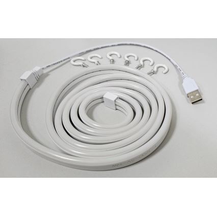LED Joustava nauha NEON LED/5V USB 1,8 m valkoinen