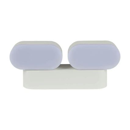 LED Joustava seinävalaisin ulkokäyttöön 2xLED/12W/230V IP65 harmaa