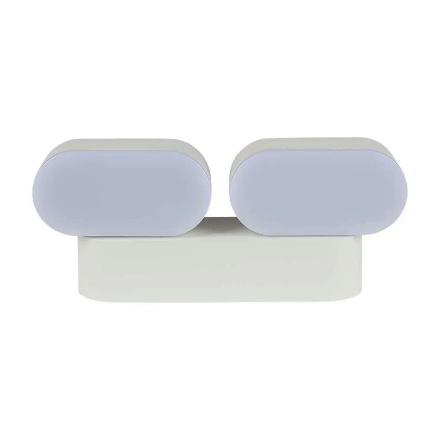 LED Joustava seinävalaisin ulkokäyttöön 2xLED/12W/230V IP65 harmaa