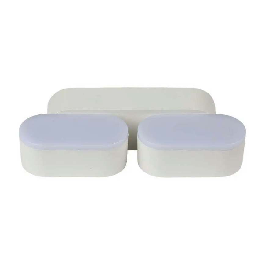 LED Joustava seinävalaisin ulkokäyttöön 2xLED/12W/230V IP65 harmaa