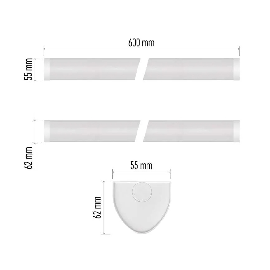 LED kaapin alavalaisin LED/20W/230V 4000K 60 cm