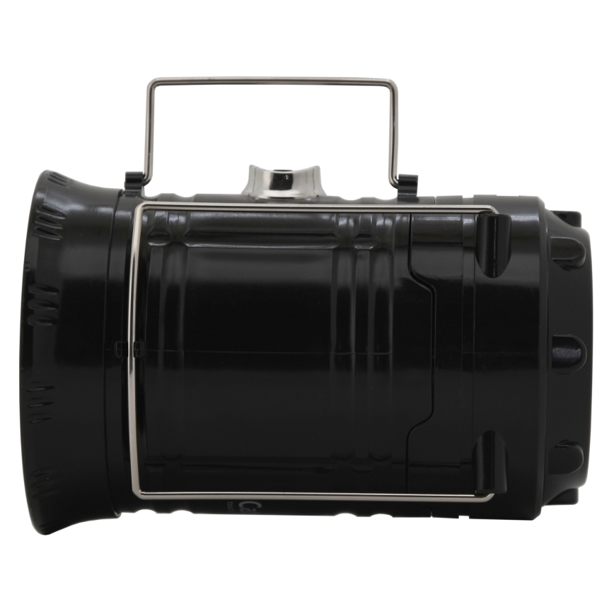 LED Kannettava aurinkokennolamppu LED/1200mAh musta