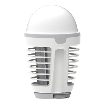 LED Kannettava ladattava hyttysansa LED/5W/1800 mAh IPX4 valkoinen/harmaa