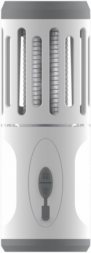 LED Kannettava ladattava hyttysansa LED/6W/1800 mAh IPX4 valkoinen/harmaa