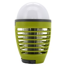 LED Kannettava ladattava lamppu hyönteisansa LED/2W/3,7V 1800 mAh IPX4 vihreä