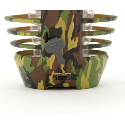 LED Kannettava ladattava lamppu, jossa hyönteisloukku LED/2W/3,7V 1800 mAh IPX4 camouflage