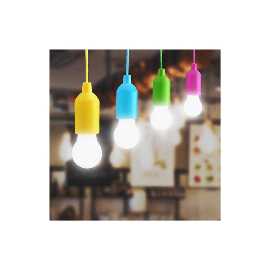 LED Kannettava lamppu LED/1W/3xAAA vihreä