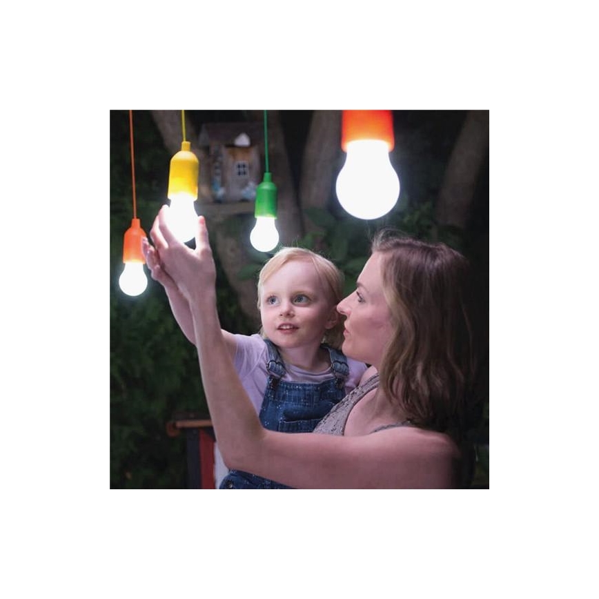 LED Kannettava lamppu LED/1W/3xAAA vihreä