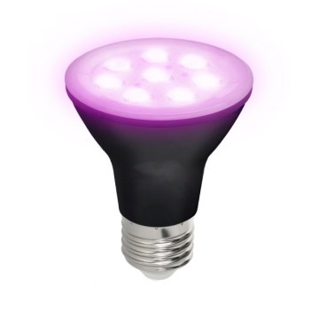 LED Kasvivalaisin PLANTY E27/7W/230V 1200K musta