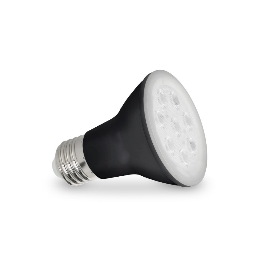 LED Kasvivalaisin PLANTY E27/7W/230V 1200K musta