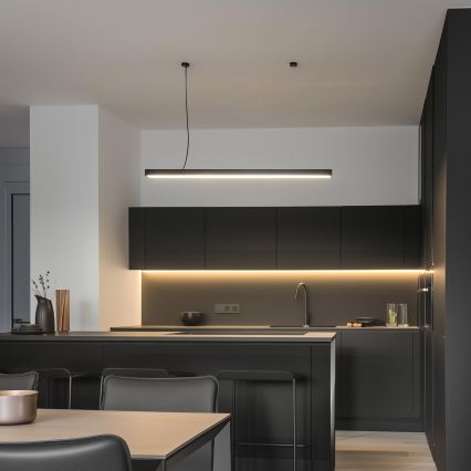 LED Katto kiinteä riippuvalaisin CYNIDECO LED/30W/230V 4000K musta