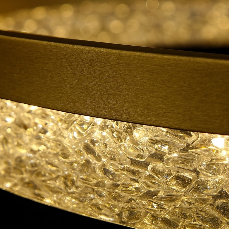 LED-kattokruunu GALA, vaijerikiinnitteinen, LED/54W/230V, halkaisija 60 cm, kultainen