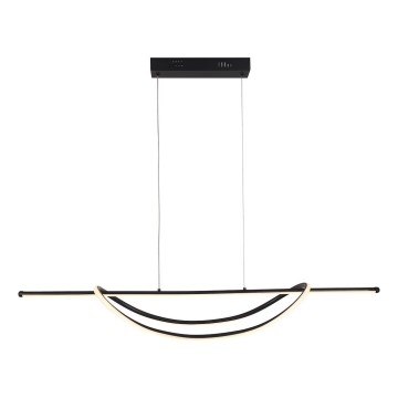 LED-kattokruunu johdossa AMBAR LED/35W/230V musta