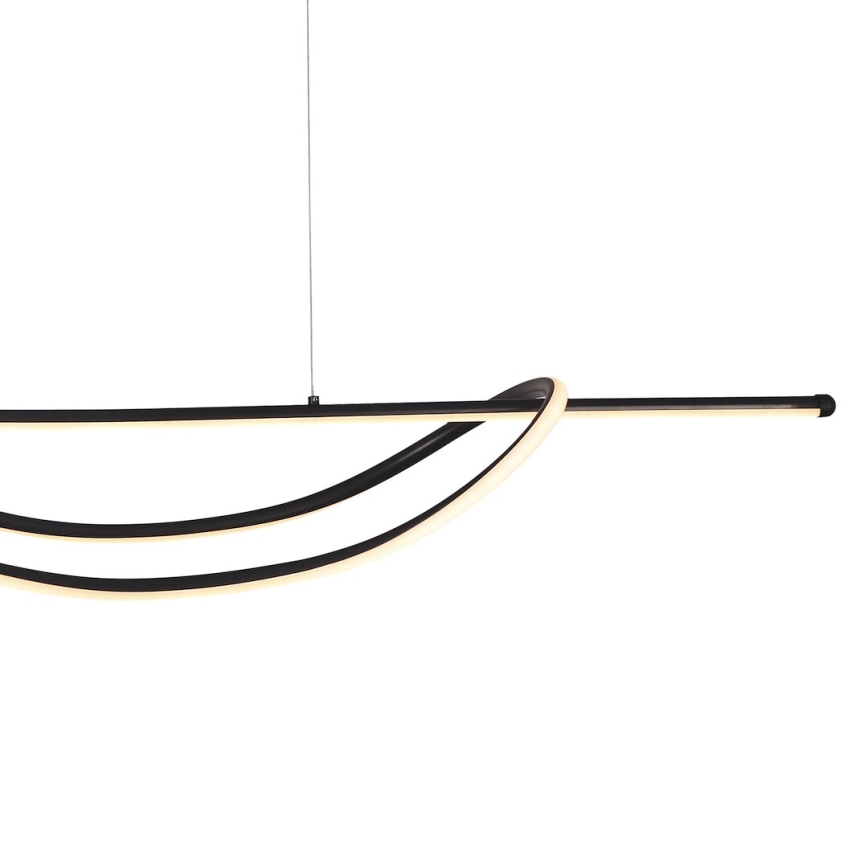 LED-kattokruunu johdossa AMBAR LED/35W/230V musta