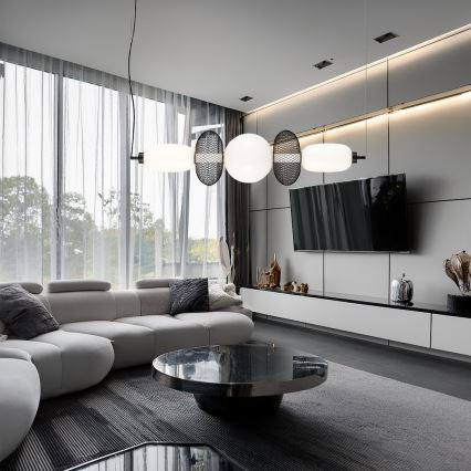 LED-kattokruunu johdossa ARAME LED/32W/230V musta