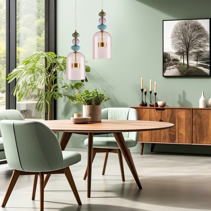 LED-kattokruunu johdossa ARTE LED/12W/230V halkaisija 16 cm messinki