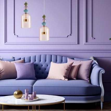 LED-kattokruunu johdossa ARTE LED/12W/230V halkaisija 16 cm messinki