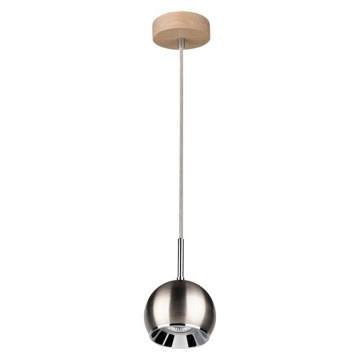 LED-kattokruunu johdossa BALL WOOD 1xGU10/5W/230V matta tammi