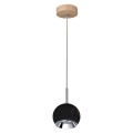 LED-kattokruunu johdossa BALL WOOD 1xGU10/5W/230V matta tammi