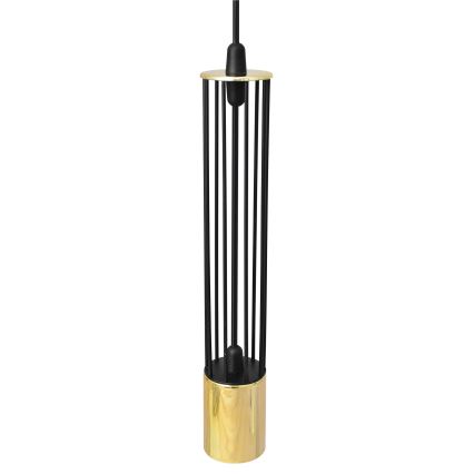 LED Kattokruunu johdossa BARS 3xGU10/4,8W/230V musta/kulta