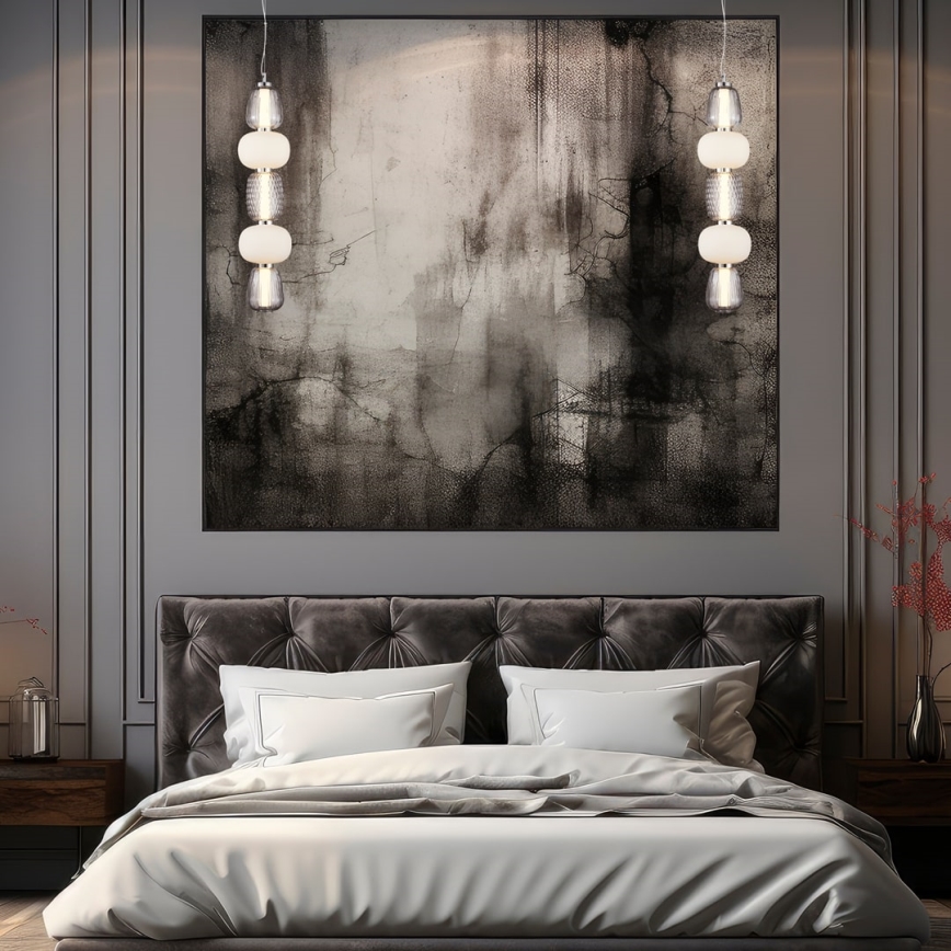 LED-kattokruunu johdossa CARO LED/40W/230V kiiltävä kromi