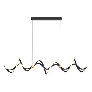 LED-kattokruunu johdossa COLIA LED/55W/230V musta/kulta