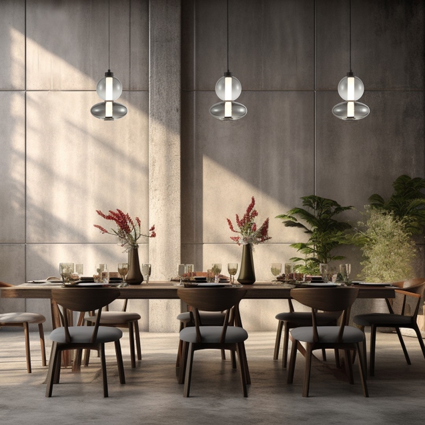 LED-kattokruunu johdossa DAPHNE LED/12W/230V harmaa