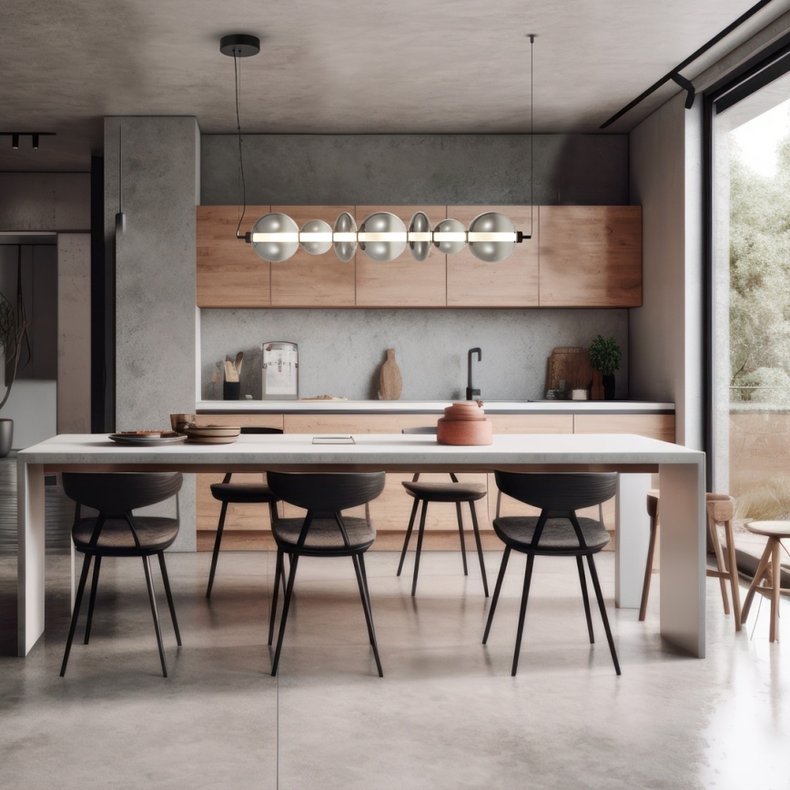 LED-kattokruunu johdossa DAPHNE LED/40W/230V harmaa