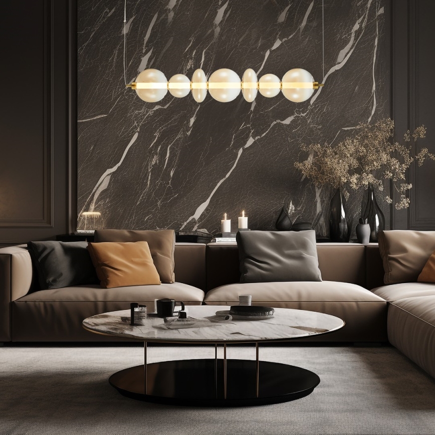 LED-kattokruunu johdossa DAPHNE LED/40W/230V kulta