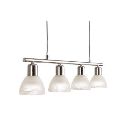 LED-kattokruunu johdossa DAYTONA 4xE14/5W/230V 3000K kiiltävä kromi